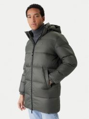 Tommy Jeans Kurtka puchowa Essential DM0DM20466 Zielony Regular Fit. Zielone kurtki męskie Tommy Jeans, m, bez wzorów, z jeansu, bez kaptura. Za 1,299.00 zł.