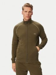 BOSS Bluza Mix&Match 50515307 Khaki Regular Fit. Brązowe bluzy bez kaptura męskie Boss, m, z bawełny. Za 279.99 zł.