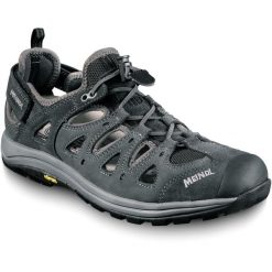 Buty męskie Meindl Hawaii. Szare buty trekkingowe męskie MEINDL, z gumy, bez zapięcia, trekkingowe. Za 868.00 zł.