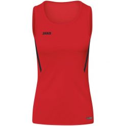 Damski tank top Jako top Challenge. Czarne topy sportowe damskie Jako, bez wzorów, bez ramiączek. Za 164.50 zł.