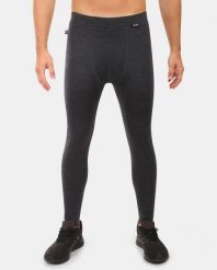 Męskie spodnie termoaktywne z wełny merino Kilpi MAVORA BOTTOM-M. Czarne bielizna termoaktywna męska Kilpi, m, bez wzorów, z materiału. Za 344.59 zł.