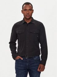 G-Star Raw Koszula Marine D24963-D454 Czarny Slim Fit. Czarne koszule męskie G-Star Raw, m, bez wzorów, z bawełny, bez kołnierzyka, bez ramiączek. Za 349.99 zł.