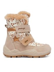 Primigi Śniegowce GORE-TEX 2379155 M Beżowy. Brązowe kozaki dziewczęce Primigi, z gore-texu. Za 399.99 zł.
