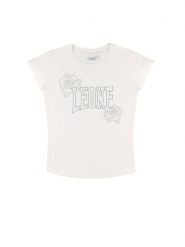 Koszulka Leone 1947 Nature Kurzarm dla dzieci. Białe koszulki dziewczęce LEONE 1947 APPAREL, bez wzorów, z bawełny, bez ramiączek. Za 117.88 zł.