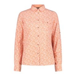 Koszula damska CMP. Brązowe koszule damskie CMP, bez wzorów, z materiału, sportowe, bez kołnierzyka, bez ramiączek. Za 276.00 zł.