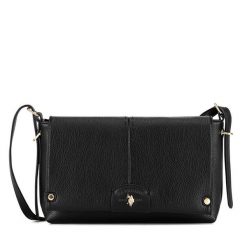 Torebka U.S. Polo Assn. Czarne listonoszki damskie U.S. Polo Assn., bez wzorów, bez dodatków. Za 239.99 zł.