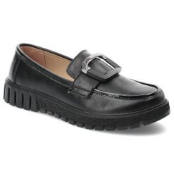 Czarne Mokasyny Filippo Wsuwane Eleganckie Obuwie Damskie. Czarne mokasyny damskie Filippo, ze skóry. Za 169.00 zł.