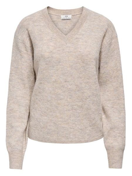 JDY Sweter w kolorze szarobrązowym rozmiar: XL. Brązowe swetry klasyczne damskie JDY, xl, bez kołnierzyka. Za 129.95 zł.
