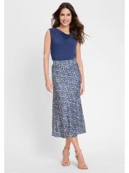 Olsen Spódnica w kolorze granatowym rozmiar: 48. Niebieskie spódniczki damskie Olsen, bez wzorów, z wiskozy, midi. Za 117.99 zł.