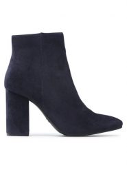 Jenny Fairy Botki LS5580-01 Granatowy. Niebieskie botki damskie Jenny Fairy, z materiału, bez obcasa, na słupku, bez zapięcia. Za 119.99 zł.