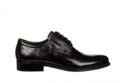 Półbuty John Doubare QA526-C6-A78 Black 104238, Czarny, Skóra naturalna - 41. Czarne półbuty męskie John Doubare, ze skóry, bez zapięcia. W wyprzedaży za 494.10 zł.