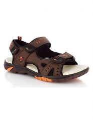 Kimberfeel Sandały "Yuki" w kolorze brązowym rozmiar: 46. Brązowe sandały męskie Kimberfeel, z otwartym noskiem, bez zapięcia. Za 173.99 zł.