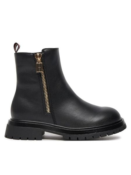 Tommy Hilfiger Botki Chelsea Boot T3A5-33566-1351 M Czarny. Czarne botki dziewczęce Tommy Hilfiger, bez wzorów, ze skóry, bez ramiączek. Za 339.99 zł.