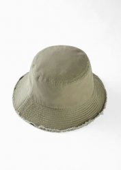 Kapelusz rybaczka z bawełny. Zielone kapelusze damskie bonprix, na lato, bez wzorów, z bawełny. Za 47.99 zł.