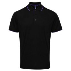 Męska Koszulka Polo Coolchecker Contrast. Czarne koszulki polo męskie PREMIER, m, bez wzorów, bez ramiączek. Za 93.99 zł.