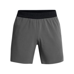 Szorty Under Armour Peak Woven. Czarne szorty męskie Under Armour, bez wzorów, z materiału. Za 273.70 zł.