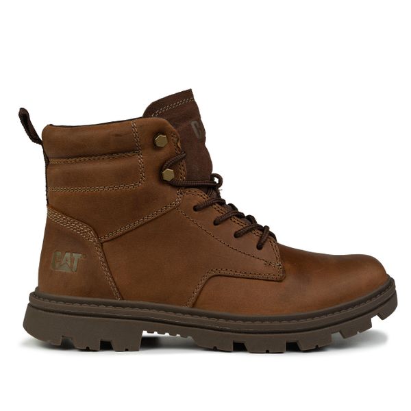 Buty męskie zimowe Caterpillar PRACTITIONER MID. Brązowe buty sportowe na co dzień męskie CATerpillar, na zimę, bez zapięcia, trekkingowe. Za 509.99 zł.