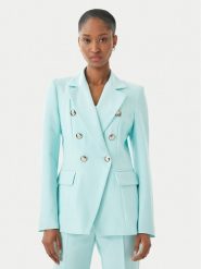 Maryley Marynarka 26EB139/43AC Turkusowy Regular Fit. Niebieskie marynarki i żakiety damskie Maryley, xl, bez wzorów, z syntetyku. Za 579.99 zł.