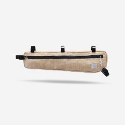 Torba rowerowa do bikepackingu Riverside na ramę Half-Frame 2,5 l lniana. Białe torebki klasyczne damskie ROCKRIDER, bez wzorów, ze lnu, bez dodatków. Za 219.99 zł.