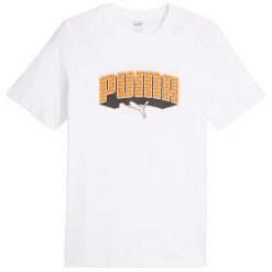 Koszulka męska Puma Graphics Hip Hop Tee. Białe t-shirty sportowe męskie Puma, m, bez ramiączek, do piłki nożnej. Za 127.06 zł.