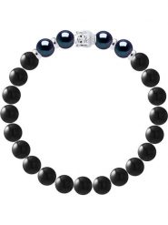 Pearline Bransoletka "Buddah" z perłami rozmiar: 19 cm. Czarne bransoletki damskie Pearline, srebrne. Za 217.99 zł.