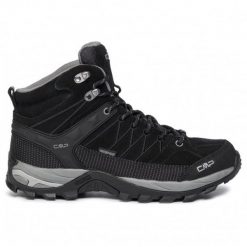 Buty CMP Rigel Mid 3Q12947-73UC czarne. Czarne buty trekkingowe męskie z gumy, bez zapięcia. Za 587.88 zł.