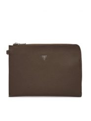 Guess Saszetka PMBASA P5235 Brązowy. Brązowe saszetki męskie Guess, ze skóry. Za 219.99 zł.