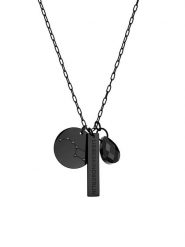 Liebeskind Naszyjnik z zawieszką - dł. 45,5 cm rozmiar: onesize. Czarne naszyjniki damskie Liebeskind, ze stali. Za 196.70 zł.