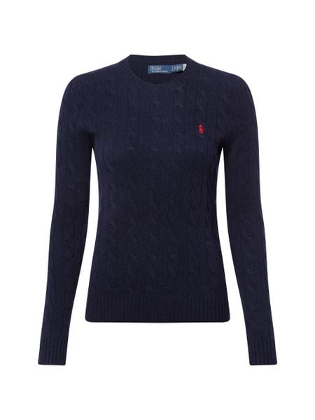 Polo Ralph Lauren Sweter z zawartością kaszmiru Kobiety Kaszmir niebieski, S. Niebieskie swetry klasyczne damskie Polo Ralph Lauren, s, z dzianiny, bez kołnierzyka. Za 1,199.95 zł.