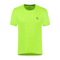 Koszulka z krótkim rękawem Rogelli Core. Żółte t-shirty sportowe męskie Rogelli, bez ramiączek, do biegania. W wyprzedaży za 70.90 zł.