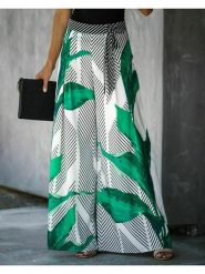 Milan Kiss Spodnie w kolorze szaro-zielonym rozmiar: L. Szare spodnie materiałowe damskie Milan Kiss, bez wzorów, z materiału, z podwyższonym stanem. Za 152.99 zł.