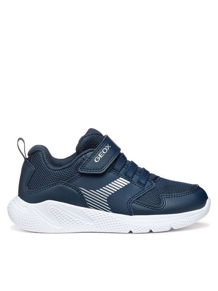 Geox Sneakersy J Sprintye J55GBA 0BC14 C4002 M Granatowy. Niebieskie buty sportowe chłopięce Geox, bez wzorów, ze skóry, bez zapięcia. Za 169.99 zł.