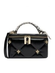 Nine West Torebka EO-Delancey Moon-KS2575-1 Czarny. Czarne torebki klasyczne damskie Nine West, bez wzorów, z materiału, bez dodatków. Za 259.99 zł.