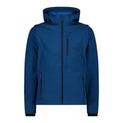 Softshellowa kurtka wodoodporna CMP. Niebieskie kurtki męskie CMP, xl, bez wzorów, z softshellu, klasyczne. Za 423.00 zł.