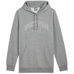 Męska Bluza Z Logo Essentials 68177. Szare bluzy bez kaptura męskie Puma, m. Za 318.99 zł.