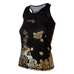 Koszulka sportowa damska bez rękawów Tank top EXTREME HOBBY ROSE. Czarne bluzki sportowe damskie EXTREME HOBBY, xs, bez wzorów, z elastanu, bez ramiączek. Za 139.00 zł.