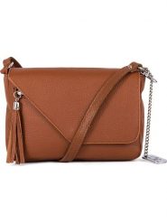 Anna Morellini Skórzana torebka "Lola" w kolorze brązowym - 24 x 18 x 6 cm rozmiar: onesize. Brązowe torebki klasyczne damskie Anna Morellini, bez wzorów, z materiału, bez dodatków. Za 195.99 zł.