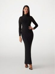 Marciano Guess Sukienka 171285 Czarny Classic Fit. Czarne sukienki damskie Marciano Guess, z aplikacjami, z syntetyku, wizytowe, bez kołnierzyka, bez ramiączek. Za 1,079.00 zł.