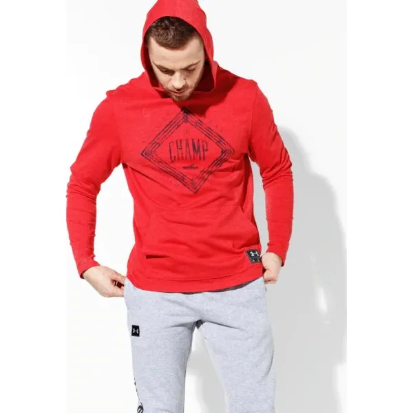 Under Armour Bluza Icons Of Wi Ll Clay Tr , czerwony, rozmiar M. Czerwone bluzy z kapturem męskie Under Armour, m, z bawełny. W wyprzedaży za 99.99 zł.