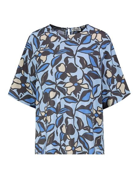 Sublevel Bluzka w kolorze błękitnym rozmiar: XL. Niebieskie bluzki damskie Sublevel, xl, bez wzorów, bez kołnierzyka, bez ramiączek. Za 61.17 zł.