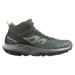 Buty trekkingowe męskie Salomon OUTpulse Mid Gore-Tex. Czarne buty trekkingowe męskie Salomon, z gore-texu, bez zapięcia, wspinaczkowe, gore-tex. Za 491.00 zł.