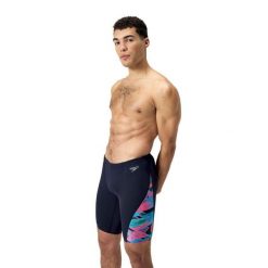 Kąpielówki męskie spodenki kąpielowe Speedo Allover V-Cut. Czarne kąpielówki męskie Speedo, m, bez wzorów, do pływania. Za 201.98 zł.