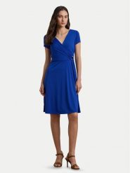 LAUREN RALPH LAUREN Sukienka codzienna 250868161016 Niebieski Regular Fit. Niebieskie sukienki damskie Lauren Ralph Lauren, na co dzień, bez wzorów, z syntetyku, bez kołnierzyka, bez ramiączek, proste. Za 589.99 zł.