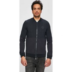 Armani Exchange - Bluza. Niebieskie bluzy z kapturem męskie Armani Exchange, m, z dzianiny. W wyprzedaży za 499.90 zł.
