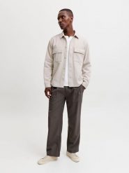 Jack & Jones Koszula w kolorze beżowym rozmiar: XXL. Brązowe koszule męskie Jack & Jones, xxl, bez wzorów, bez kołnierzyka, bez ramiączek. Za 164.95 zł.