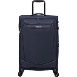 Walizka na 4 kółkach American Tourister Summerride M EXP TSA. Niebieskie walizki AMERICAN TOURISTER, bez wzorów. Za 524.40 zł.