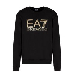 Bluza męska EA7 Emporio Armani Train Logo Series T-Top Big Logo. Czarne bluzy bez kaptura męskie EMPORIO ARMANI CONNECTED, m, z bawełny. Za 379.99 zł.