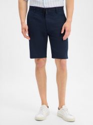 BOSS Orange Bermudy z zawartością lnu - Chino_Tapered_DS_3S Mężczyźni niebieski, 30. Niebieskie szorty męskie Boss Orange, bez wzorów, klasyczne. Za 429.95 zł.