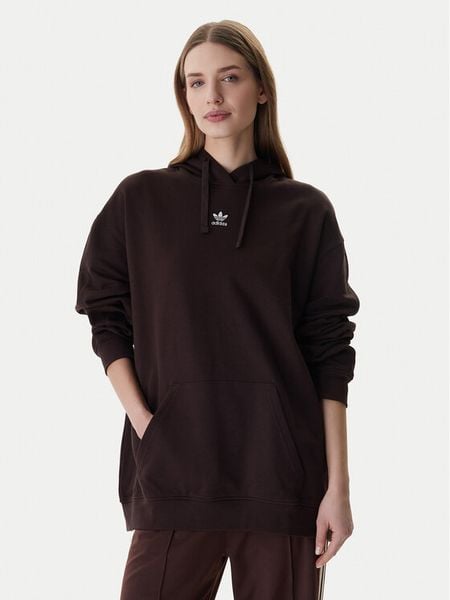 Adidas Bluza Essentials KC9145 Brązowy Oversize. Brązowe bluzy bez kaptura damskie Adidas, l, z bawełny. Za 259.99 zł.