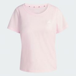 Koszulka Workout Essentials Scoop Neck. Białe t-shirty damskie Adidas, l, bez wzorów, z dzianiny, bez kołnierzyka. Za 109.00 zł.